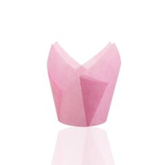 pink color 150 mm Middle grease proof paper Muffin Tulip Baking Cups