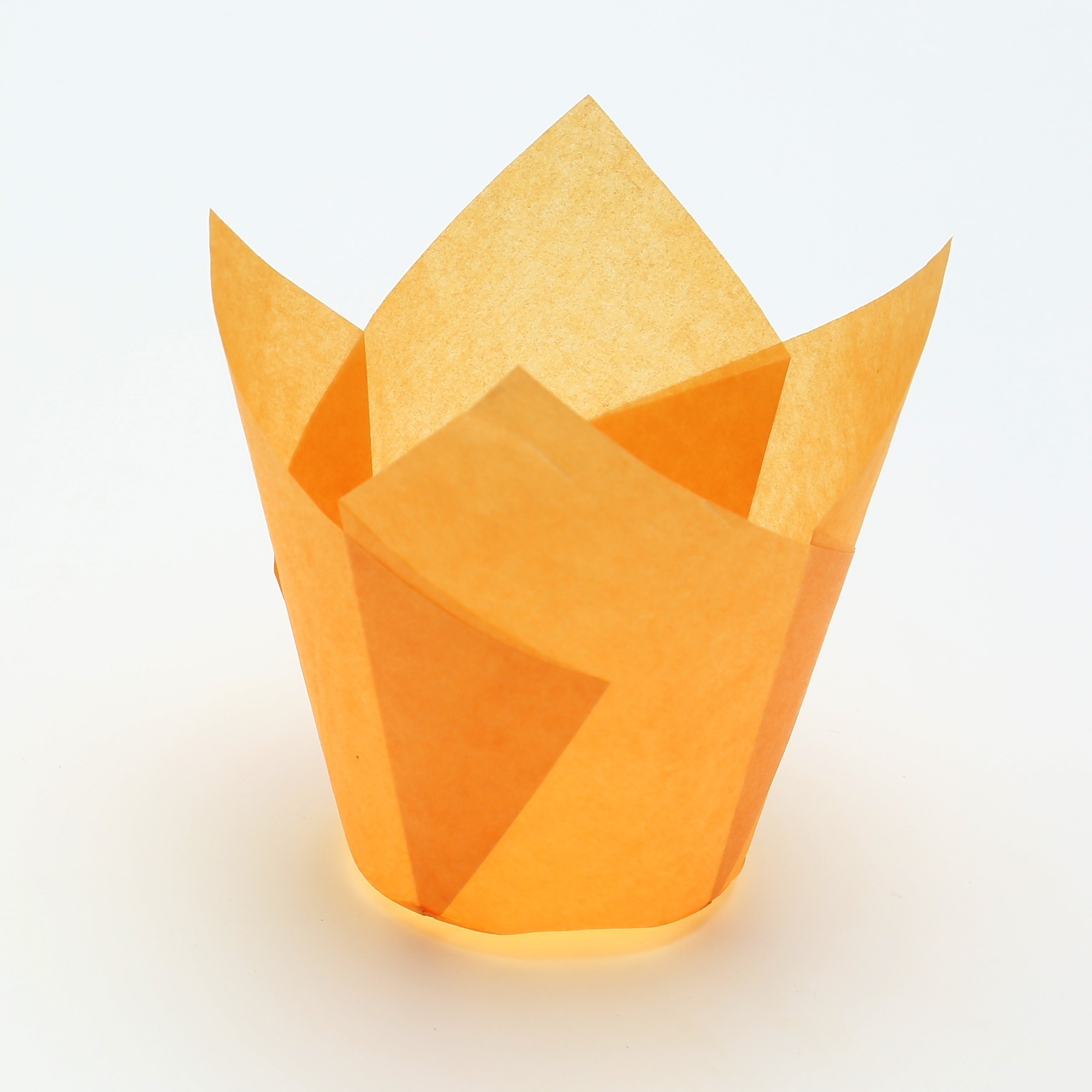 orange color 150 mm Middle grease proof paper Muffin Tulip Baking Cups