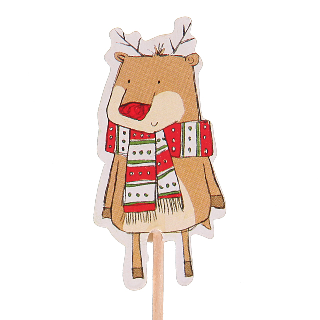 long wooden sticks Cartoon Christmas deer