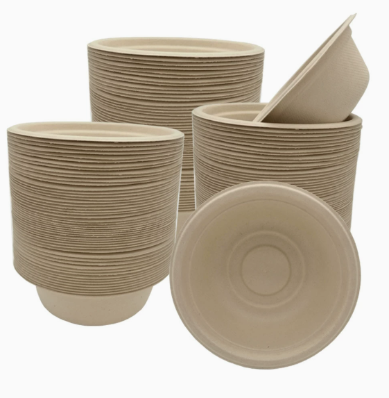32oz Round  sugarcane Bowl