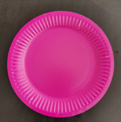 5 inch rose red paper plate