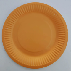 5 inch orange paper plate