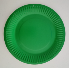 5 inch green paper plate