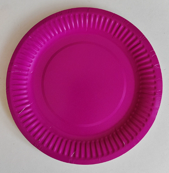 5 inch purple paper plate