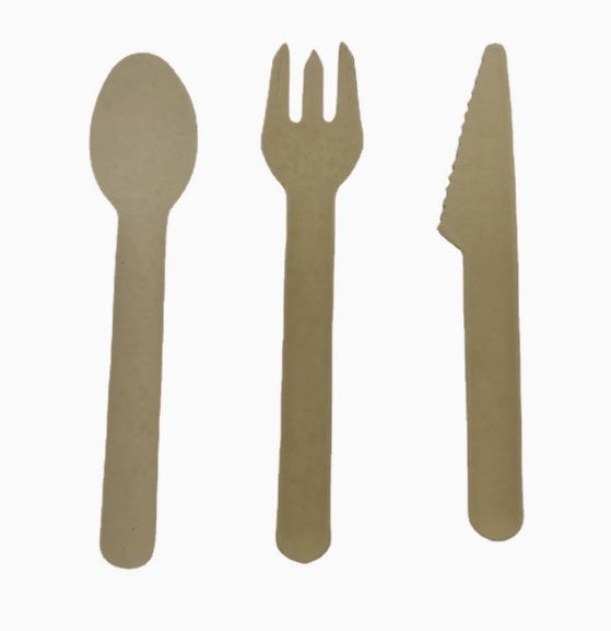 16cm disposable sugarcane residue  Knives forks spoons