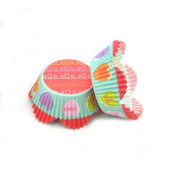 Multi colors flower shaped cupcake liners