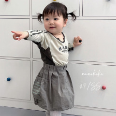 AENEKEKE Longsleeve Crop Top for Children  Crop Top for Little Fashionistas Spring and Summer Top for Girls
