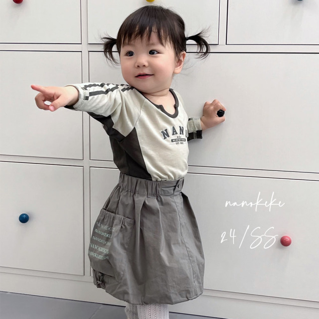 AENEKEKE Longsleeve Crop Top for Children  Crop Top for Little Fashionistas Spring and Summer Top for Girls