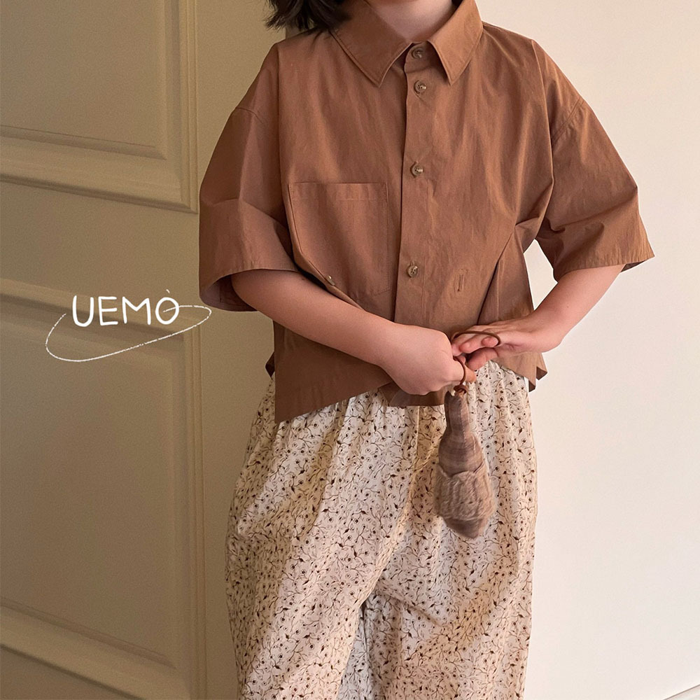 UEMO Children's Floral Trousers Print Loose Fit Pants  Fashion Spring Kids' Trousers