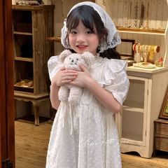 UEMO Charming Ruffled Dress Softness and Elegance for Little Princesses Dress Children Dress