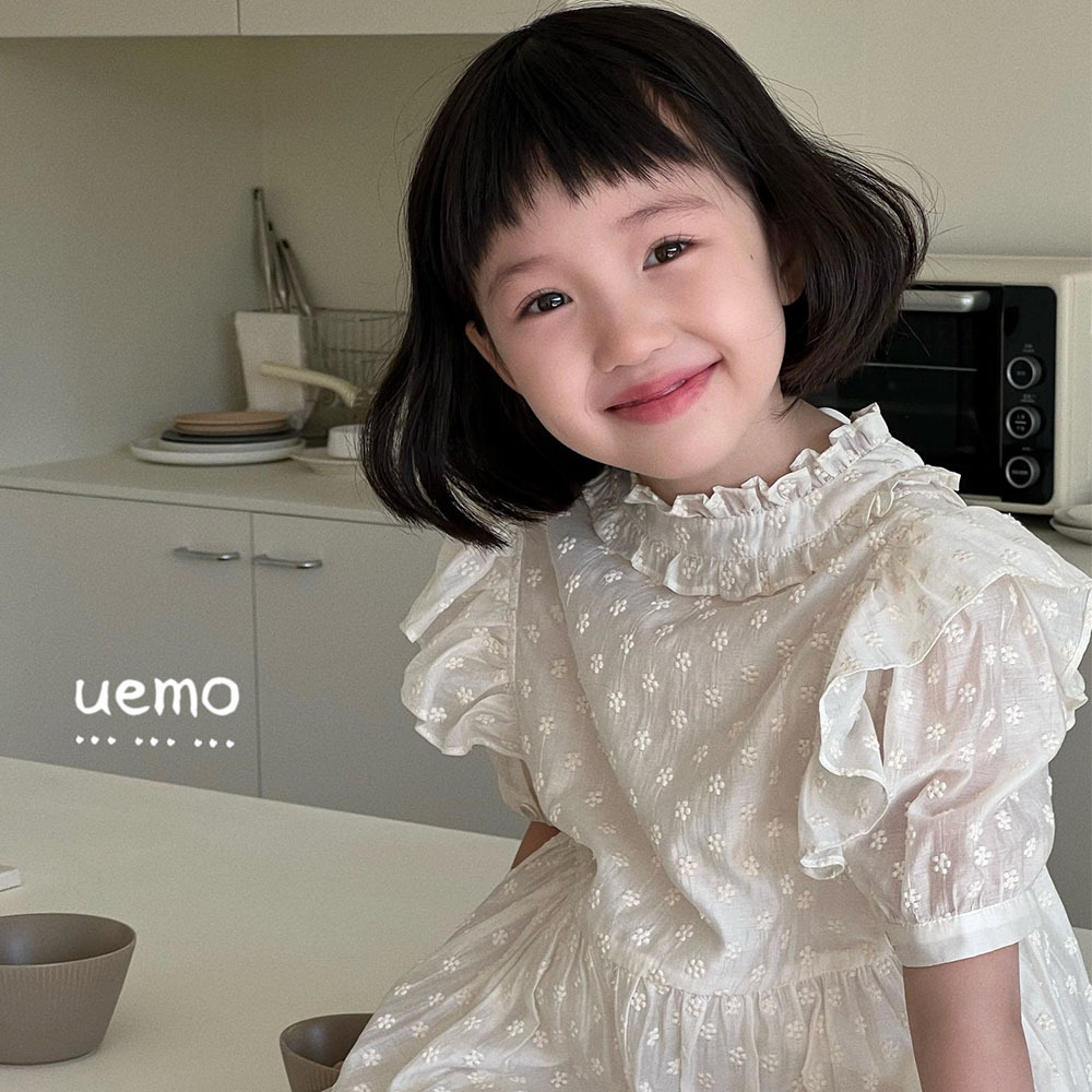 UEMO Charming Ruffled Dress Softness and Elegance for Little Princesses Dress Children Dress