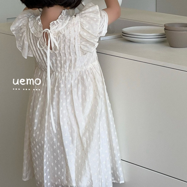UEMO Charming Ruffled Dress Softness and Elegance for Little Princesses Dress Children Dress