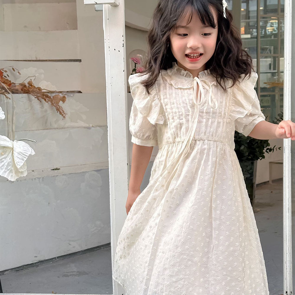 UEMO Charming Ruffled Dress Softness and Elegance for Little Princesses Dress Children Dress