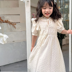 UEMO Charming Ruffled Dress Softness and Elegance for Little Princesses Dress Children Dress