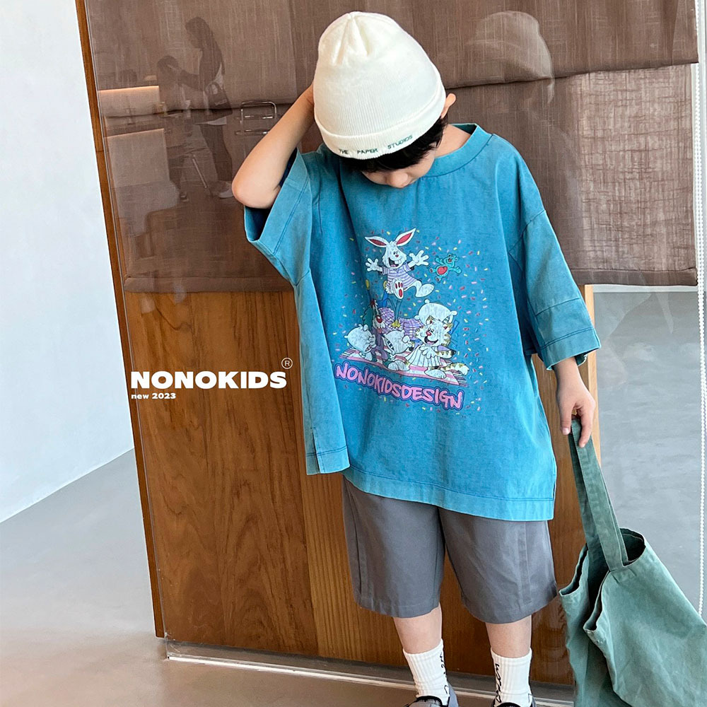 NONOKIDS   Versatile Children's Shorts Kids Pants Unisex Casual Loose Casual Short for Boys and Girls Outdoor Pants for Kids