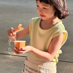 NONOKIDS Summer Kids Vest Sleeveless Breathable Children Clothing Tank Top for Boys and Girls
