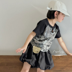 NONOKIDS Shorts for Children Elastic Waist Short Pants Summer Baby Girls Cotton All-Match Breathable Pants Kids Girl Bottom Clothing