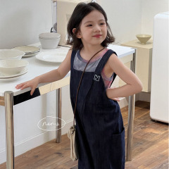 NONOKIDS  Tie Dye Tank Top for Children Wholesale Children Tops Blank Croptop kids Sleeveless Plain Crop Tank Tops