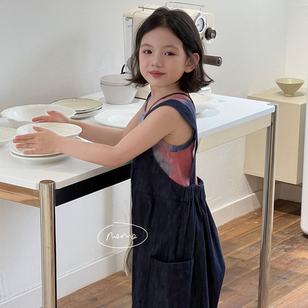 NONOKIDS  Tie Dye Tank Top for Children Wholesale Children Tops Blank Croptop kids Sleeveless Plain Crop Tank Tops