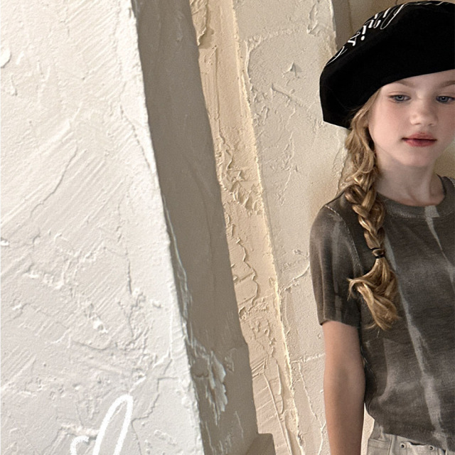NONOKIDS  Acid Washing T-shirts for Boys and Girls Wholesale Short Sleeve T-shirt