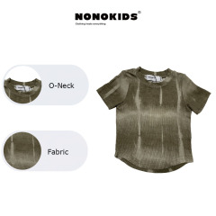 NONOKIDS  Acid Washing T-shirts for Boys and Girls Wholesale Short Sleeve T-shirt