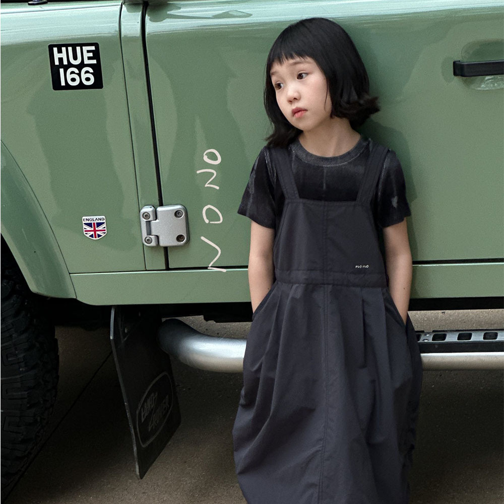 NONOKIDS  Children Acid-Wash Gray T-Shirt Baby Vintage Style Custom Cotton Knit Toddler Outfit Daily Outdoor T-shirt