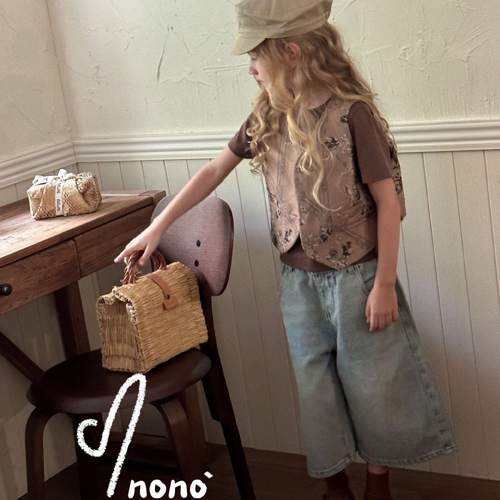 NONOKIDS  Children Jeans Wide-Leg Jeans Denim Trousers Denim Pants