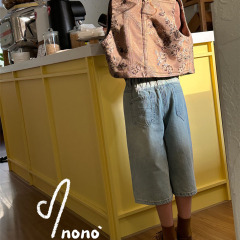 NONOKIDS  Children Jeans Wide-Leg Jeans Denim Trousers Denim Pants