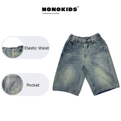 NONOKIDS  Children Jeans Wide-Leg Jeans Denim Trousers Denim Pants