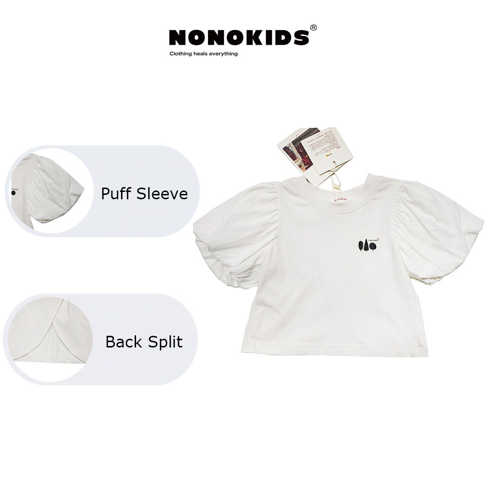 AENEKEKE  Children Adorable Puffsleeve T - Shirt Top for Little Fashion Enthusiasts Baby Casual T-shirt