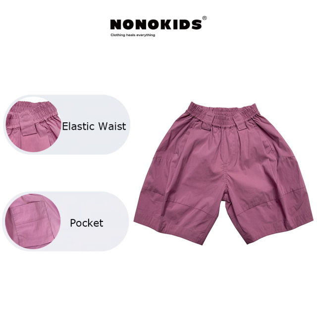 NONOKIDS Chic Kids' Shorts Summer Casual Shorts for Boys and Girls Comfortable Cotton Pants