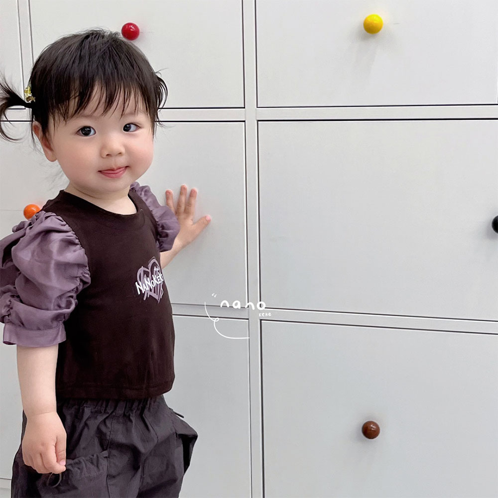 AENEKEKE Children Toddler Top Comfort and Trendy Puff Sleeve Top All in Stock