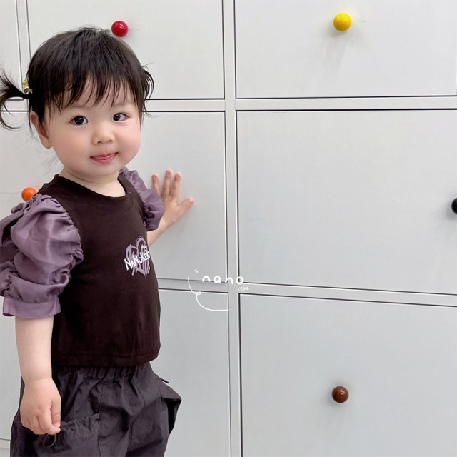 AENEKEKE Children Toddler Top Comfort and Trendy Puff Sleeve Top All in Stock