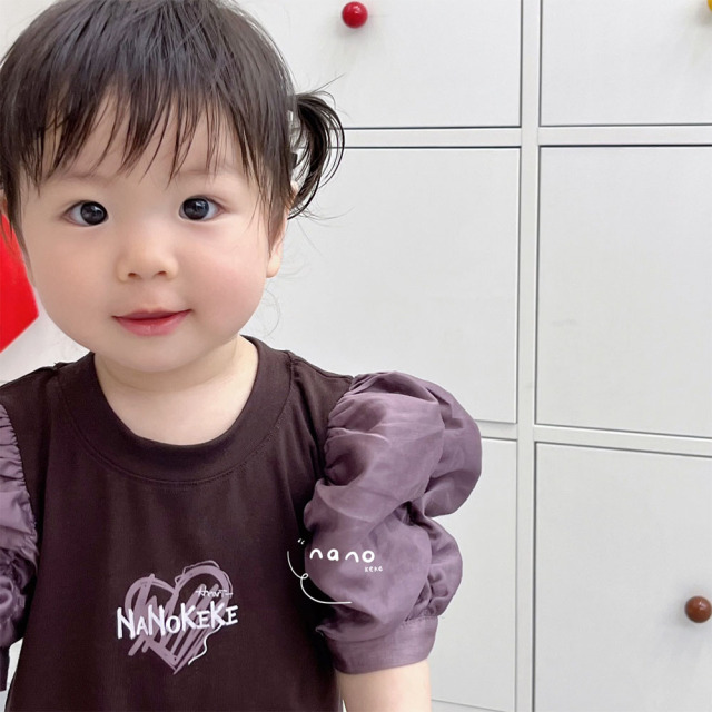 AENEKEKE Children Toddler Top Comfort and Trendy Puff Sleeve Top All in Stock