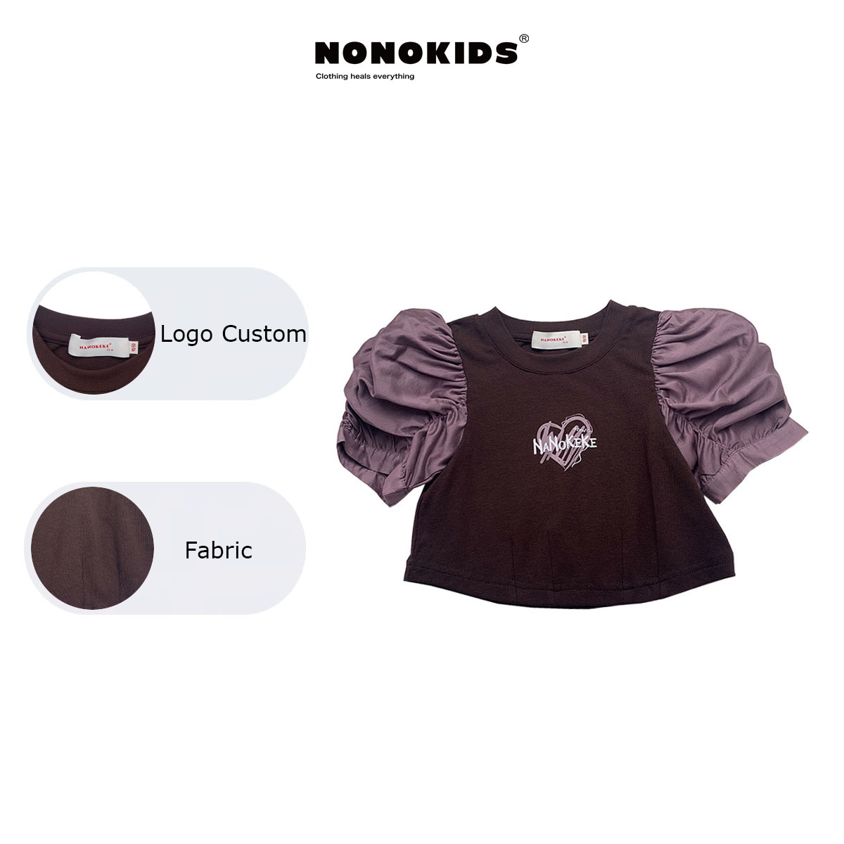 AENEKEKE Children Toddler Top Comfort and Trendy Puff Sleeve Top All in Stock