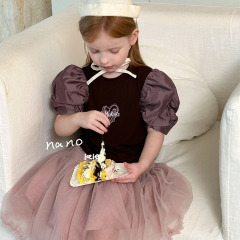 AENEKEKE Children Toddler Top Comfort and Trendy Puff Sleeve Top All in Stock