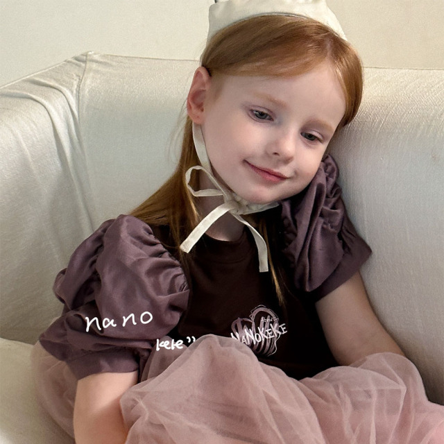 AENEKEKE Children Toddler Top Comfort and Trendy Puff Sleeve Top All in Stock