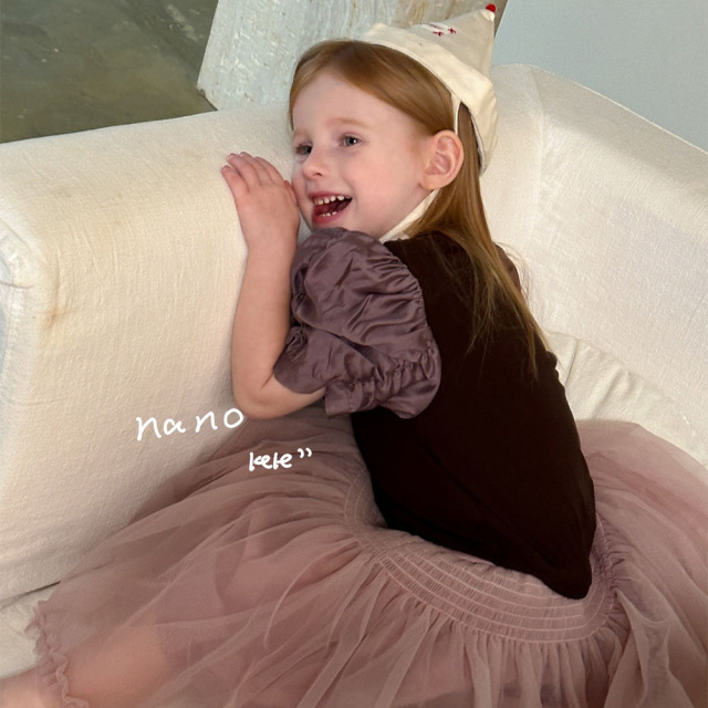AENEKEKE Children Toddler Top Comfort and Trendy Puff Sleeve Top All in Stock