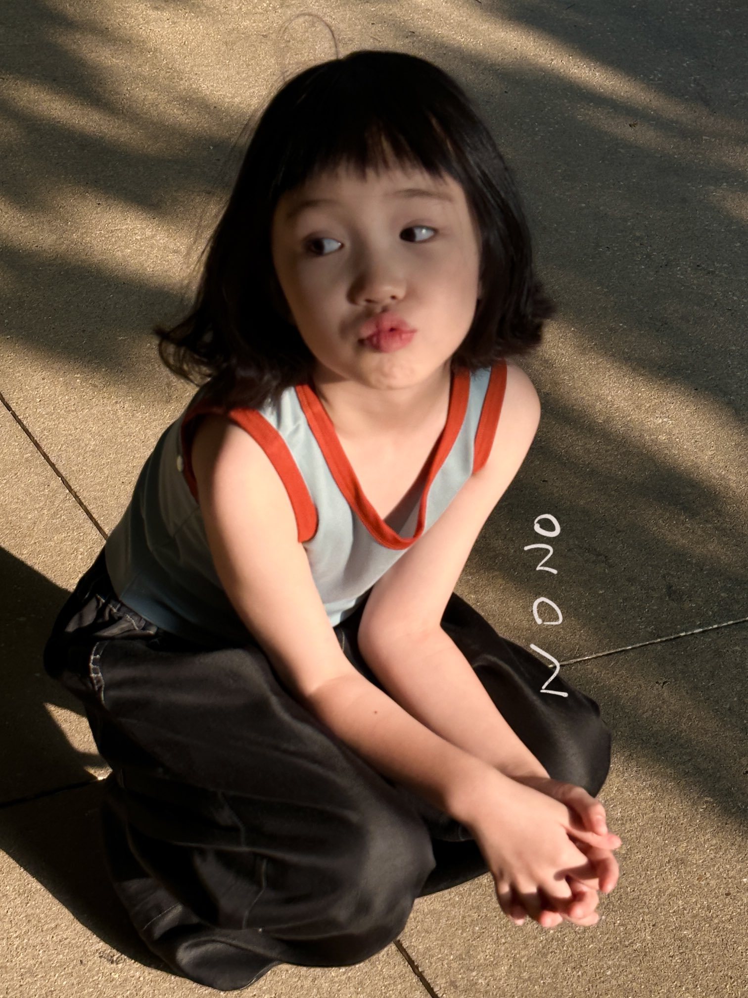 NONOKIDS Black Denim Wide-Leg Pants for Toddlers