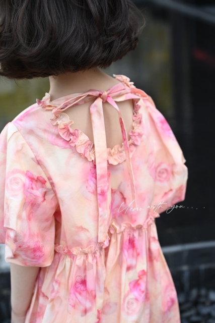 UEMO Floral Puff - Sleeve Dress