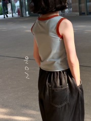NONOKIDS Black Denim Wide-Leg Pants for Toddlers