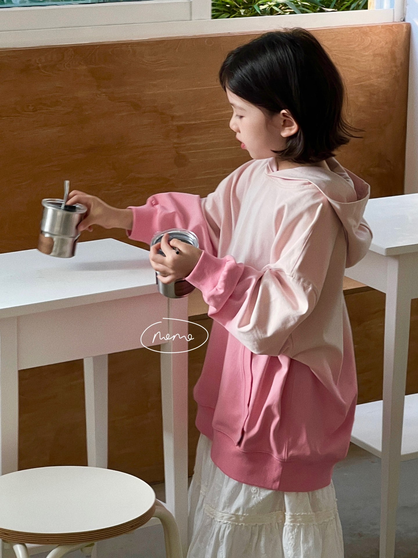NONOKIDS Pink Ombre Hoodie