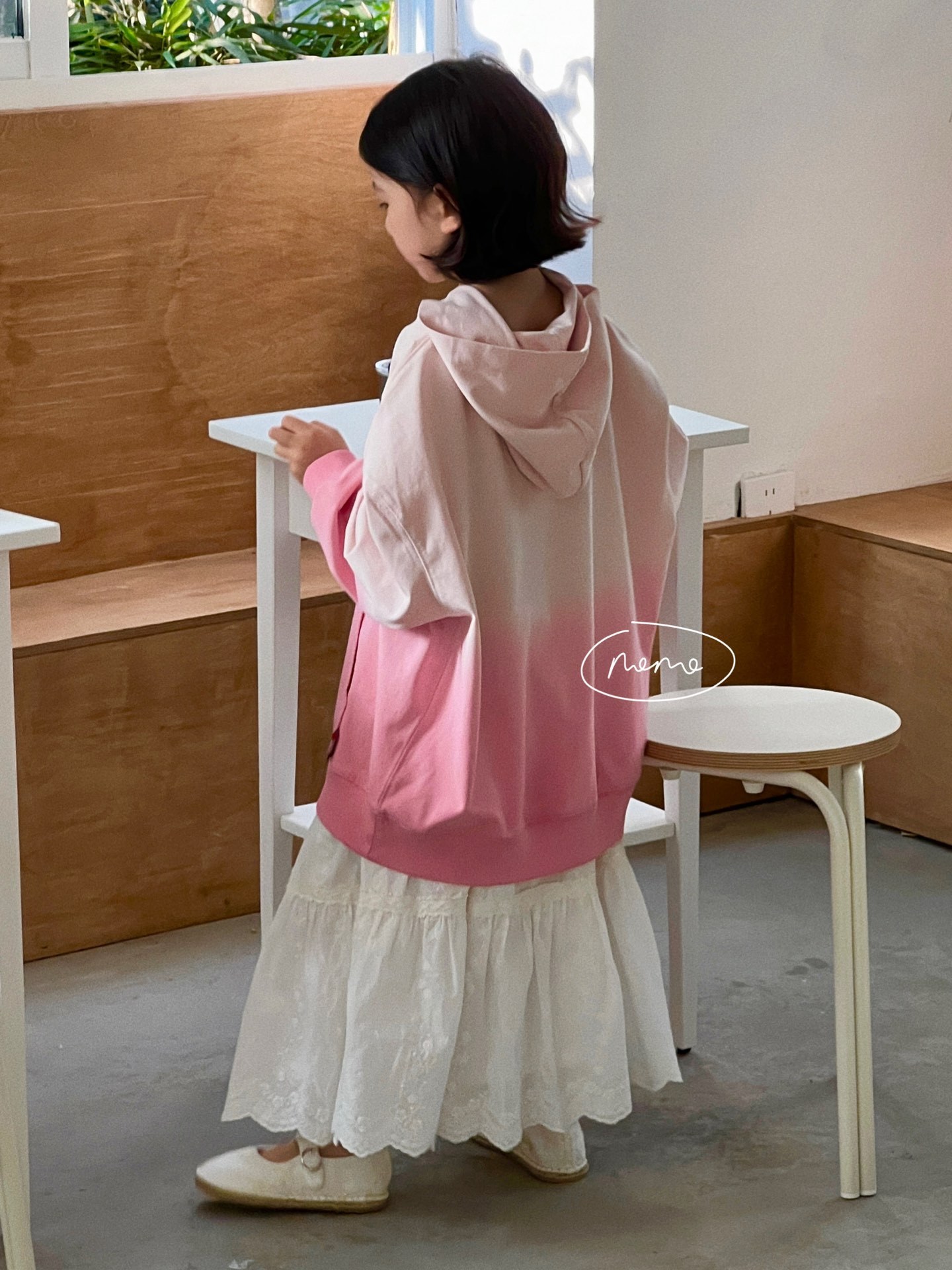 NONOKIDS Pink Ombre Hoodie