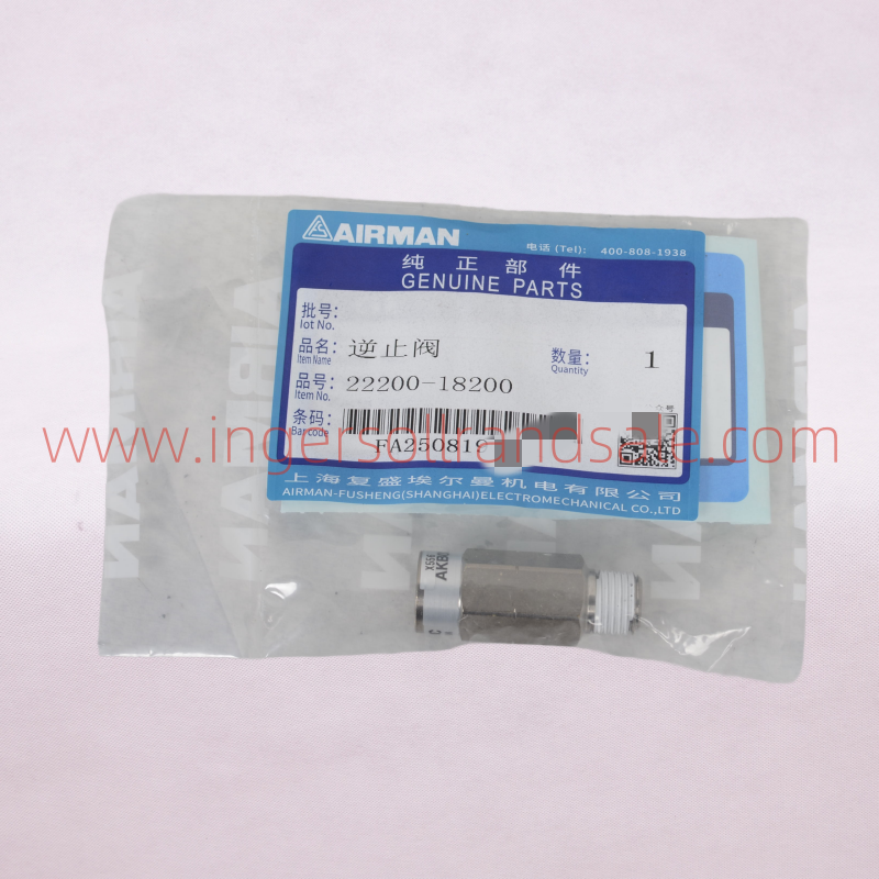 22200-18200 Fusheng Airman Mobile Air Compressor Genuine Parts Check Valve