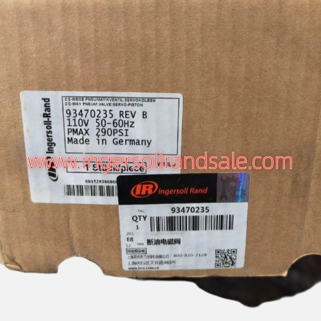 93470235 Ingersoll Rand Screw Air Compressor Genuine Parts Solenoid Valve