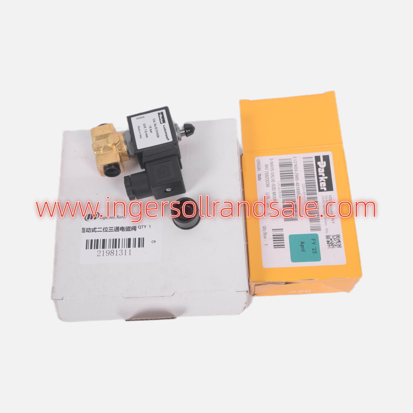 21981311 Ingersoll Rand Screw Air Compressor Genuine Parts Solenoid Valve E131K04