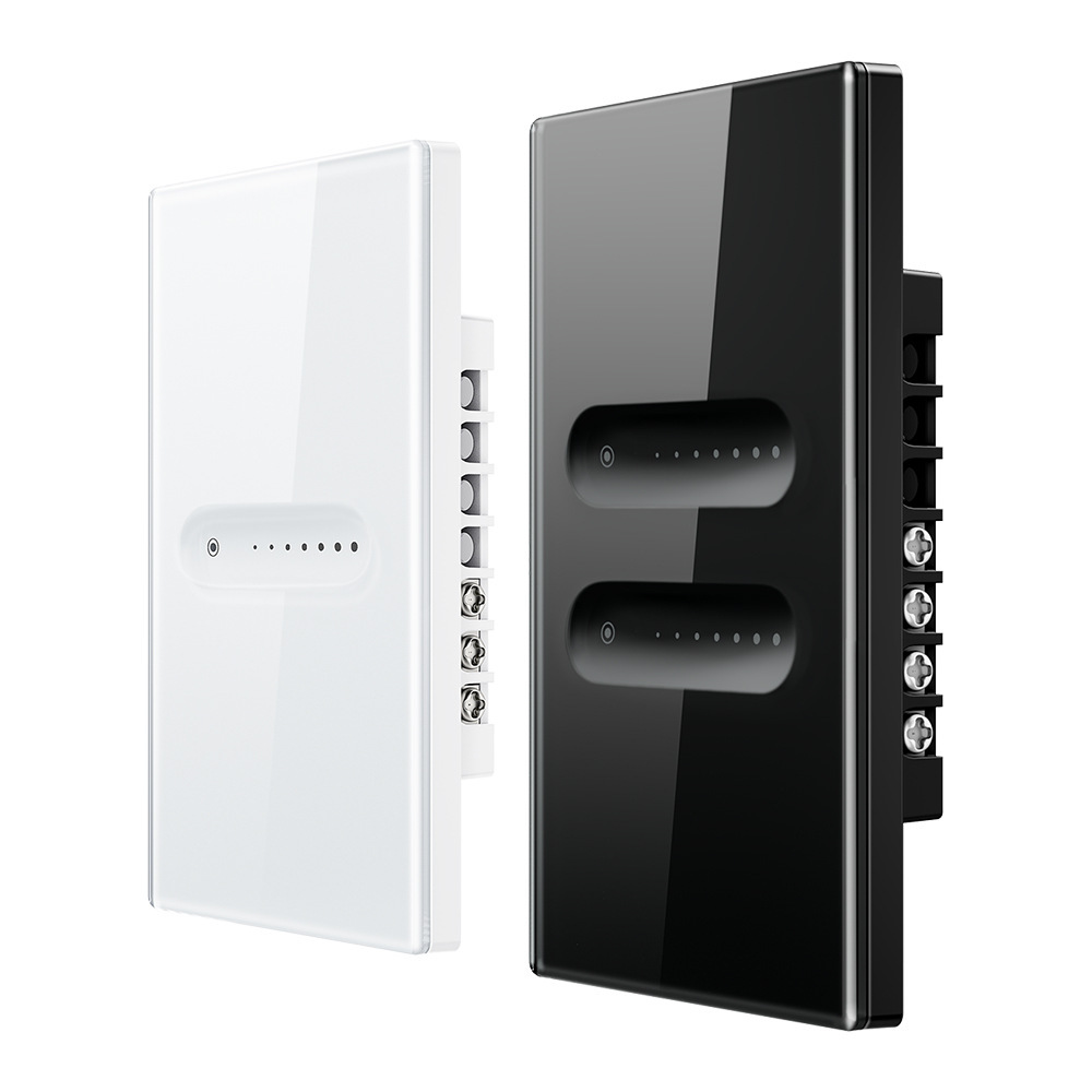 WiFi/ZigBee touch dimmer switch glass panel US standard voice APP remote control TUYA smart