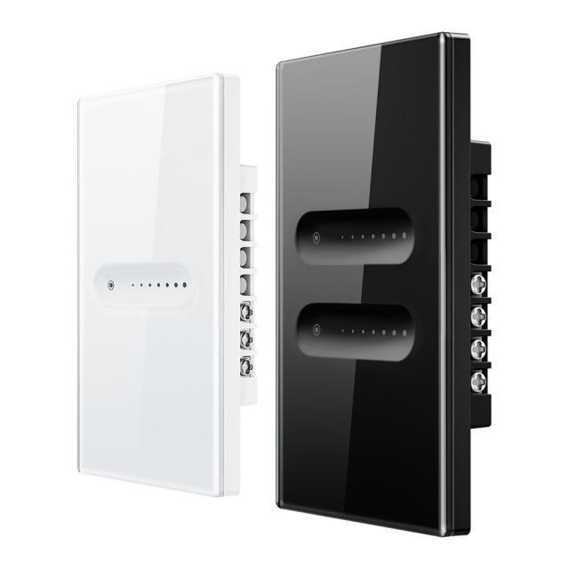 WiFi/ZigBee touch dimmer switch glass panel US standard voice APP remote control TUYA smart