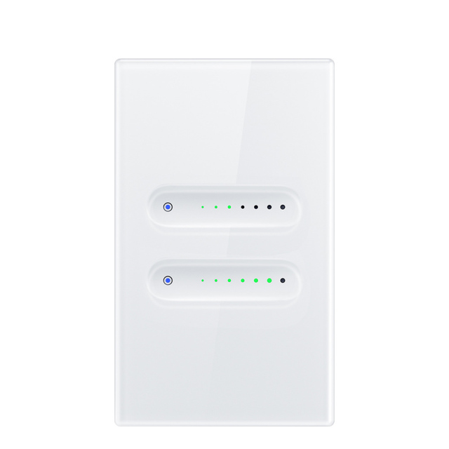 WiFi/ZigBee touch dimmer switch glass panel US standard voice APP remote control TUYA smart