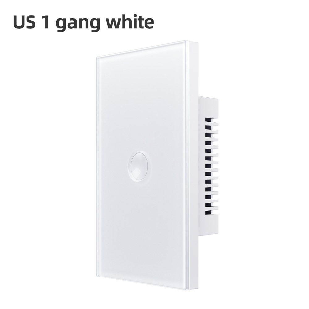 ZigBee/WiFi smart switch 2.5D recessed model 120 US standard 1/2/3/4/way touch wall TUYA